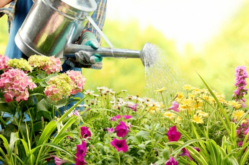 Reusable landscaping materials set aside for charity partnership reuse