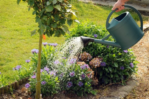 Low-carbon van used for sustainable landscaping waste collection